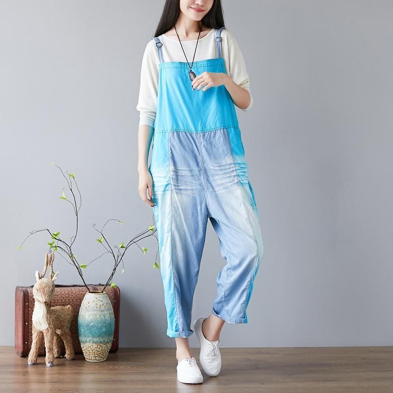 Snoep Kleur Splicing Gaten Verstelbare Sling Rompertjes Jumpsuits