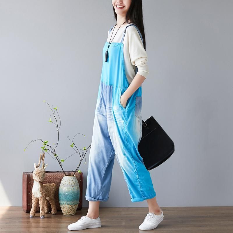 Snoep Kleur Splicing Gaten Verstelbare Sling Rompertjes Jumpsuits
