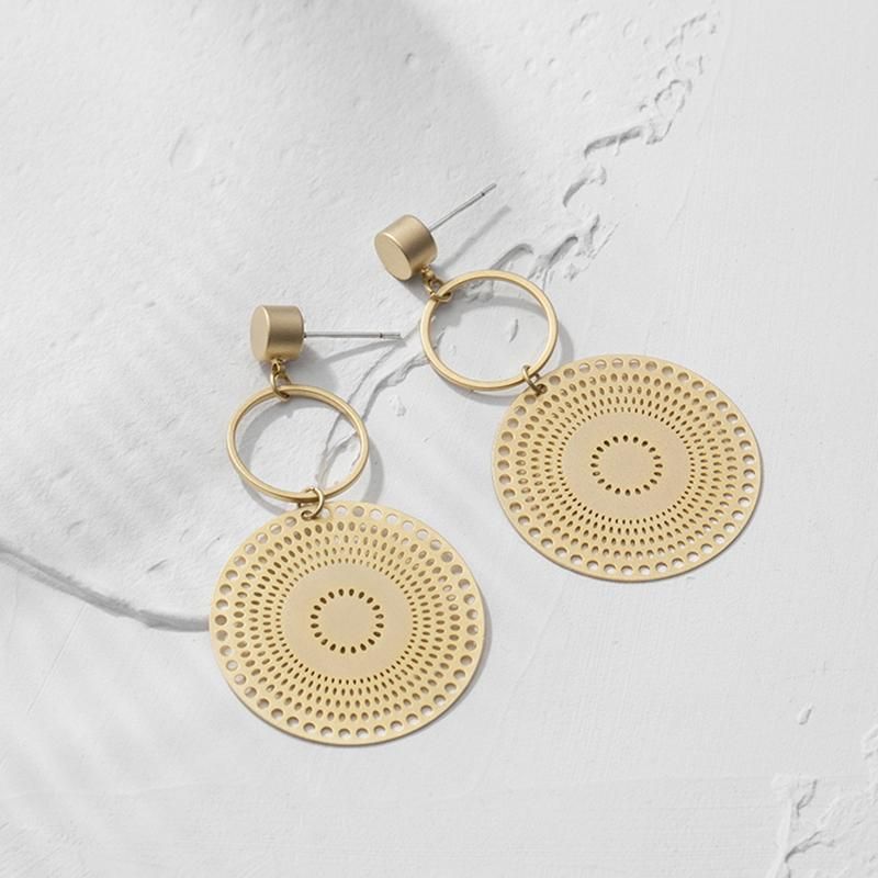 Gouden Mode Cirkel Vintage Oorbellen