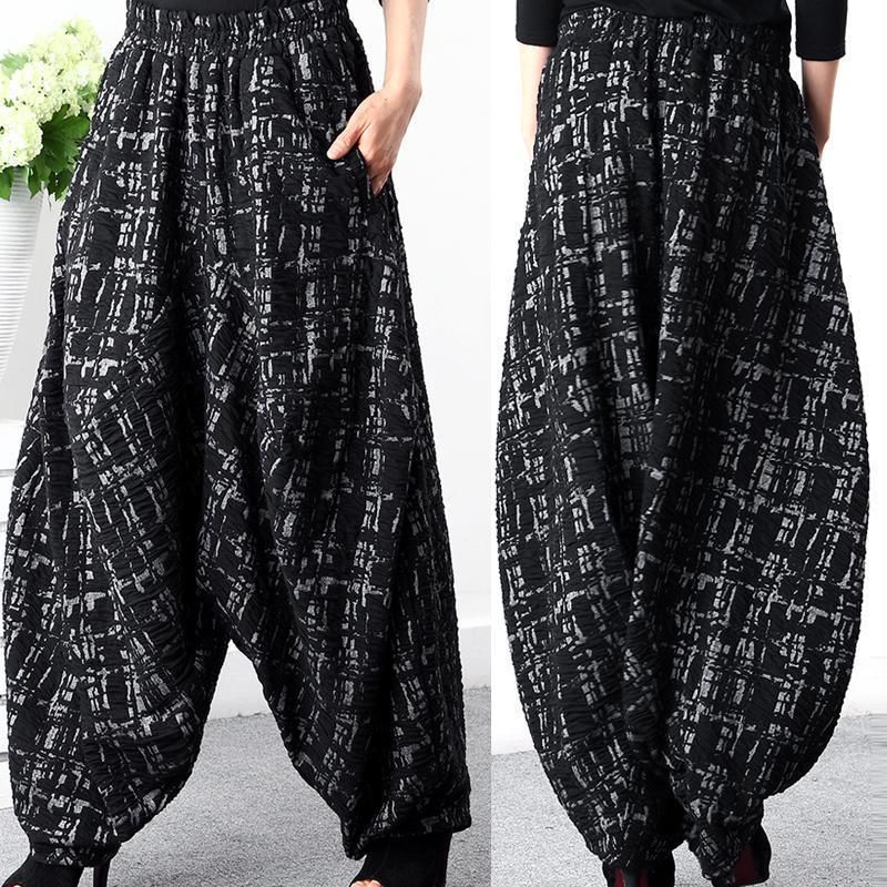 Lente Plus Size Katoenen Enkellange Elastische Taille Broek
